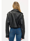 Vintage-Inspired Vegan Leather Biker Jacket
