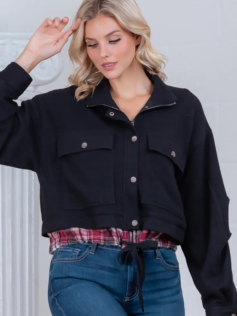 Long Sleeve Detailed Knit Jacket