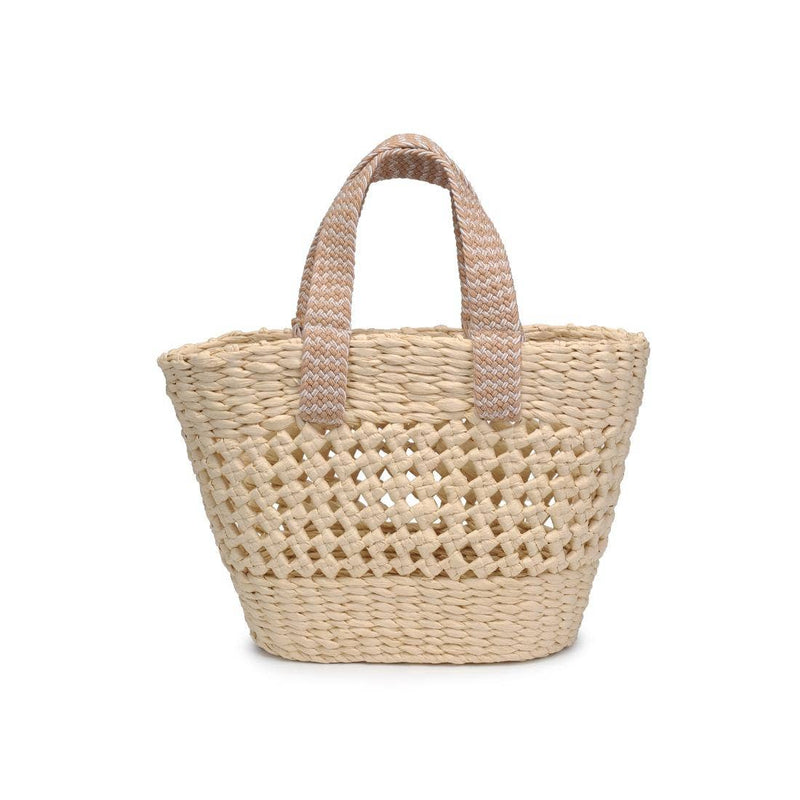 June Woven Knot Straw Tote