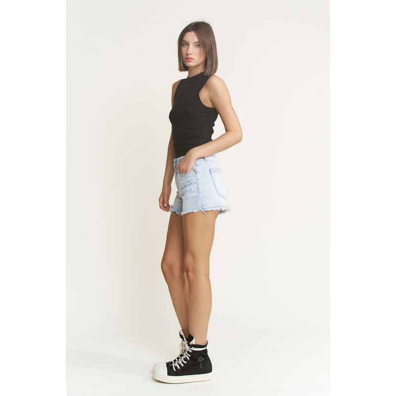 MICA Super High Vintage Raw Hem Shorts