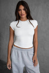 Elevated Basic Slim Fit Short Sleeve Top