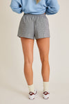 Waist Tie Check Shorts