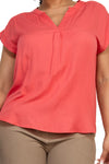 V-Neck Short Sleeve Top
