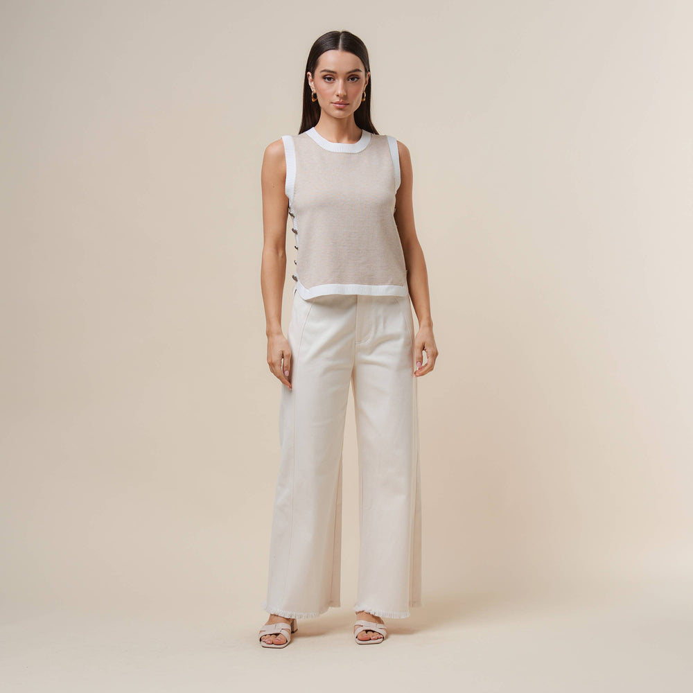 Tan/White