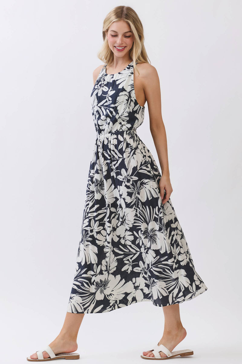 twist neck halter dress Back Detailed Maxi – TandyWear Size:8 Medium Bernadette Pink And Green Ideal for galas and blake construction