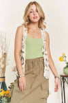 Braid Crochet Vest Cardigan