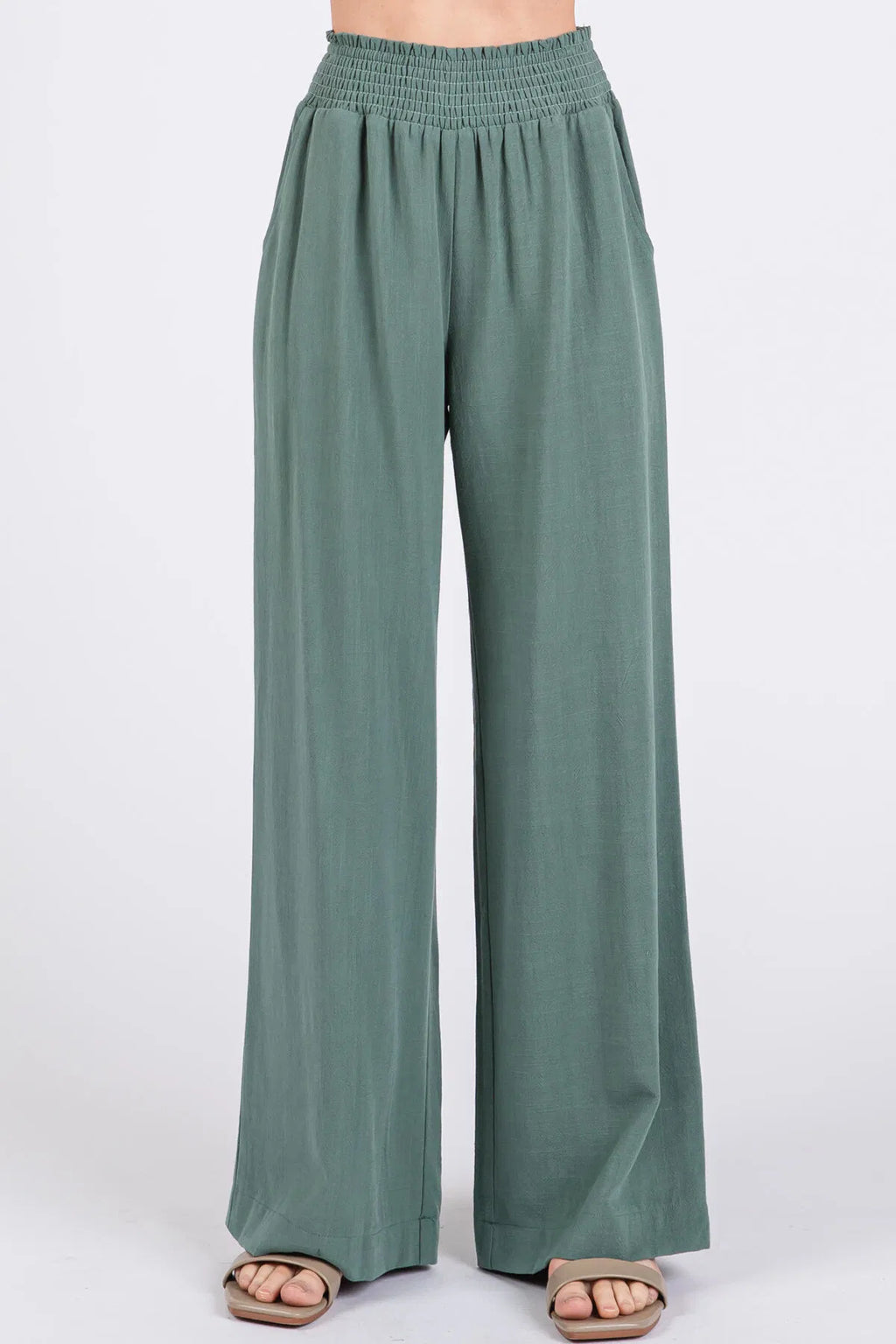 Smocked Waist Band Pants