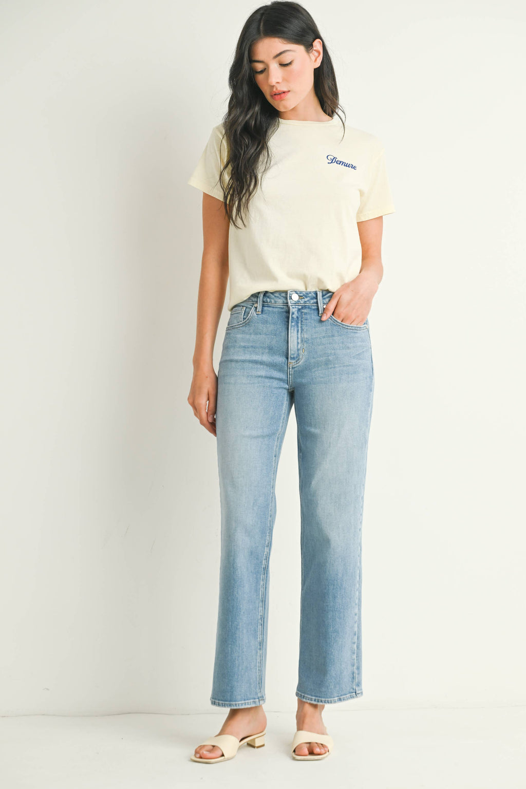 Just Black Denim Stretchy Straight