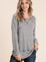Tiger Brush Boat Neck Sweater