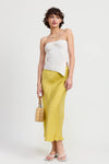 Ribbed Asymmetrical Hem Tube Top