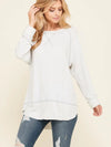 Tiger Brush Boat Neck Sweater