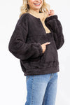 Zip Up Pullover Sherpa Sweater