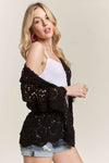 Long Sleeve Crochet Cardigan