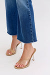 High Rise Crop Flare Jeans