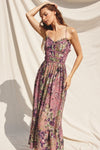 Simply Biased Lace Trim Midi Dress