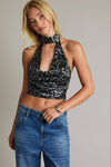 Leopard Cowl Neck Top