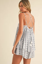Trapeze Baby doll Tassel Romper
