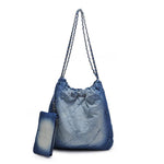 Maisie Quilted Denim Hobo