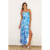 Afterglow Strapless Bias Cut Maxi Dress
