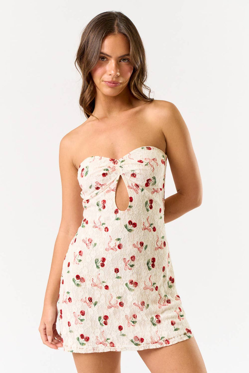 Mesh Mini Cut Out Dress