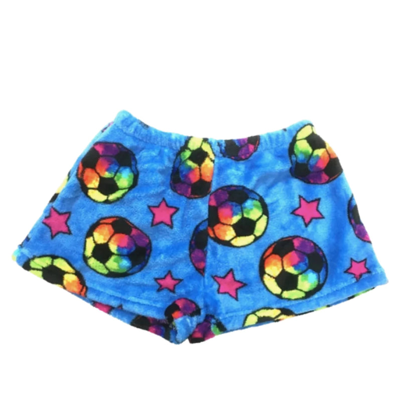 Soccer Stars Fuzzy Shorts- Girls