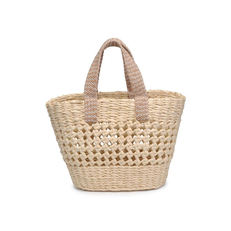 June Woven Knot Straw Tote