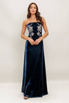 Navy Velvet Maxi Dress