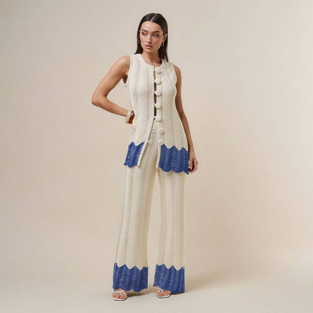 Ivory/Blue