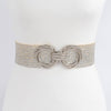Double Metal Buckle Elastic Belt