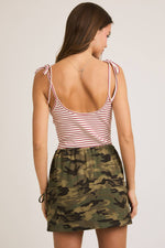 Shoulder Tie Spaghetti Bodysuit