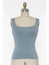 Rayon Tank Top W Square Neckline
