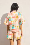 Moroccan Spring Relaxed Shirt and Shorts Set