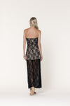 Lace Strapless Tube Maxi Dress