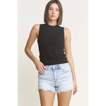 MICA Super High Vintage Raw Hem Shorts