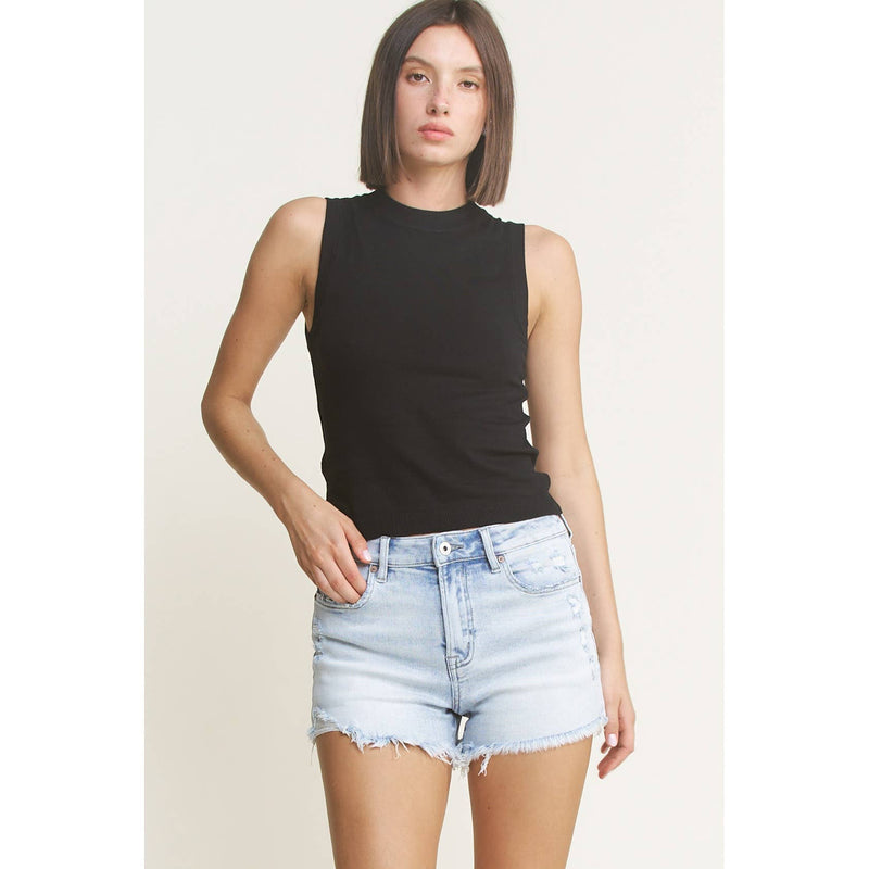 MICA Super High Vintage Raw Hem Shorts