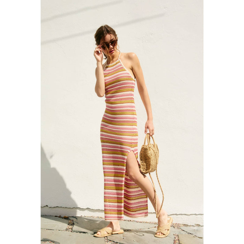 Sun Child Bodycon Maxi Knit Dress