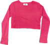 Long Sleeve Cropped Pullover- Girls