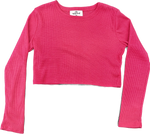 Long Sleeve Cropped Pullover- Girls
