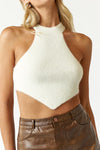 Halter Neck Sweater Top