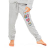 Butter Fleece Sweatpants With Happy Icons- Girls