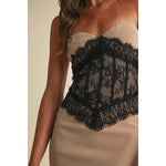 Off Shoulder Lace Maxi Dress