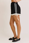 Lace Trim Eyelet Shorts