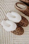 Leopard Print Faux Fur Cozy Slippers