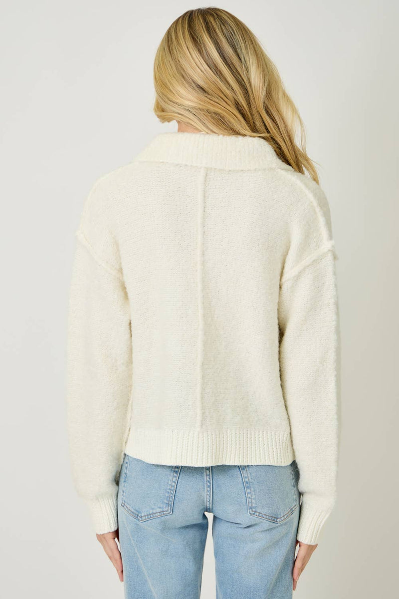 Zip-Up Sweater Jacket