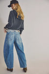 Free People Good Luck Mid Rise Barrel Jeans