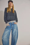 Free People Good Luck Mid Rise Barrel Jeans