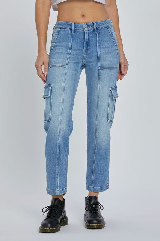 Hidden- Tracey Cropped Cargo Straight