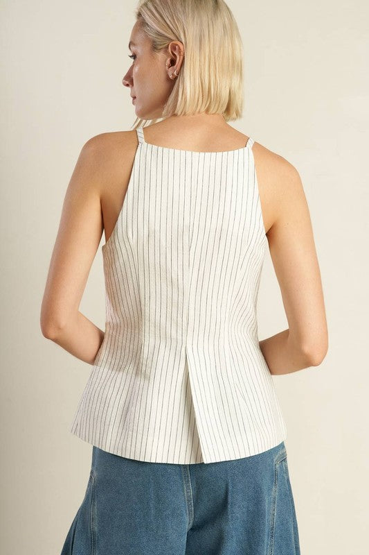 Woven Seersucker Top