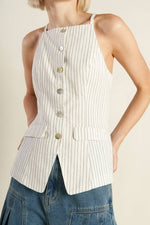 Woven Seersucker Top