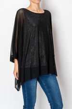 Origami Chiffon Tunic Top